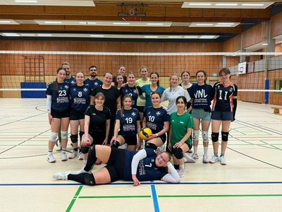 Foto vom Freundschaftsspiel der USC Volleyball-Damenmannschaft gegen den MTV Seesen am 28.09.2026.